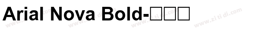 Arial Nova Bold字体转换